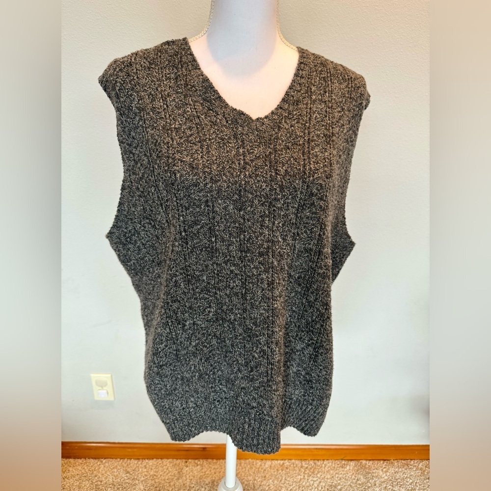 Vintage Eddie Bauer Knit Sweater Vest | Cozy | Men’s M | Oversized | Grandpa